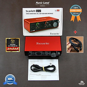 Mua Sound Card Âm Thanh Focusrite Scarlett 2i2 Gen 3 – Hàng Chính Hãng