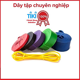 Dây kháng lực tập gym cao su tự nhiên, mức lực kéo phân theo từng màu, tiện lợi mang theo bất cứ đâu, Dây kháng lực Power Band đa năng, hỗ trợ luyện tập thể dục, tiện lợi tại nhà, văn phòng - Chính hãng dododios