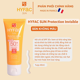 [Bản Không Màu] Kem Chống Nắng Hyfac Sun Invisible Sun Protection