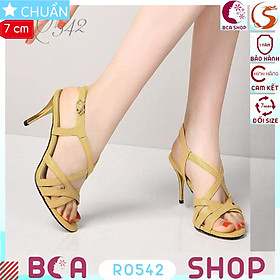 Giày sandal nữ 7p RO542 ROSATA tại BCASHOP gót nhọn, hở mũi, tôn dáng, thời trang, sang trọng