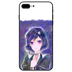 Ốp lưng dành cho iPhone 6 / 6s / 7 / 8 / 7 Plus / 8 Plus / SE 2020 - Nàng Anime Mắt Tím