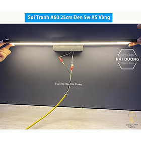 Đèn soi tranh - Đèn rọi gương Led A60 25-40-55cm Ánh Sáng Vàng - Có video