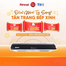 Mua Máy hút mùi 70cm Rinnai RVH-7Slim(Hood-LG) than hoạt tính và ống thoát 380W - Hàng chính hãng.