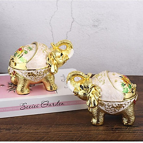 Mua Gạt tàn thuốc hình voi tròn phong cách hoàng gia cổ điển siêu sang trọng GTT27