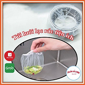 Mua Combo 100 túi lưới lọc rác dùng một lần cho bồn rửa chén tiện ích -Buôn rẻ 00450