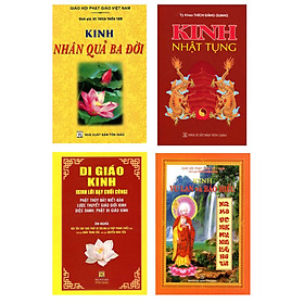 Combo Kinh Nhân Quả Ba Đời + Kinh Nhật Tụng Rồng + Di Giáo Kinh - Kinh Lời Dạy Cuối Cùng + Kinh Vu Lan Và Báo Hiếu (Bộ 4 Cuốn) _QB