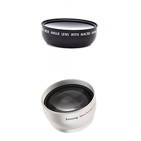 HD Panoramic 46mm 0.45x Wide Angle with Macro Lens +2X Tele Converter Lenses Multi-coated Optical Glass