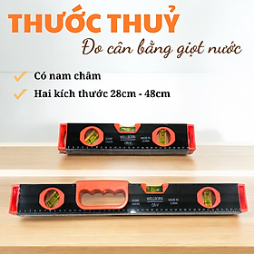 Mua Thước  thước đo thuỷ  thước đo thuỷ cân bằng  thước thuỷ cân bằng -  đo được đa dạng bề mặt kiểm tra chính xác độ cân bằng của mặt phẳng. Thước nhỏ 28cm  Thước lớn 48cm