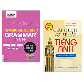 Combo Basic English Gramma In Use: Ngữ Pháp Tiếng Anh Căn Bản (Phiên Bản Chibi) + Giải Thích Ngữ Pháp Tiếng Anh với Bài Tập Và Đáp Án - NhatPham0356