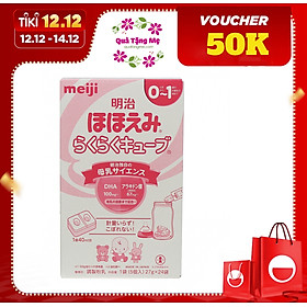 Hộp 24 thanh Sữa bột công thức Meiji Hohoemi Milk cho bé...