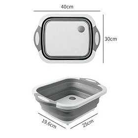 Mua CHẬU/ THAO GẤP GỌN KIÊM THỚT VÀ RỔ ĐỰNG  ĐA NĂNG  TIẾT KIỆM DIỆN TÍCH  SẢN PHẨM 3 TRONG 1 CHO KHÔNG GIAN BẾP