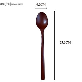 Thìa Muỗng Gỗ cán dài ONGTRE Nhiều Kích Cỡ