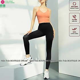 Quần legging nữ Hiền Trần BOUTIQUE dài nâng mông lưng cạp cao giữ nhiệt leggin thun ôm bó vải dày dặn bigsize