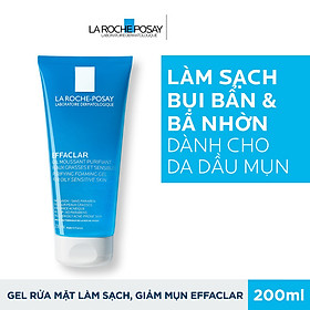 Gel Rửa Mặt Tạo Bọt Làm Sạch Dành Cho Da Dầu Nhạy Cảm La Roche Posay Effaclar Purifying Foaming Gel For Oily Sensitive Skin 200ml