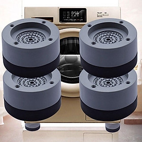 Mua Combo 4 Chân Đế Máy Giặt Chắc Chắn  Miếng Đệm Cao Su Lót Chân Máy Giặt  Tủ Lạnh Chống Di Chuyển  Chống Ồn  Chống Rung  An Toàn  - HENRYSA