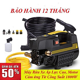 Mua Máy bơm xịt rửa xe áp lực cao tự hút nước - Lõi đồng 100% TẶNG bình