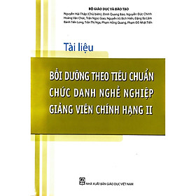 Sách - Tài liệu bồi dưỡng theo tiêu chuẩn chức danh nghề nghiệp giảng viên