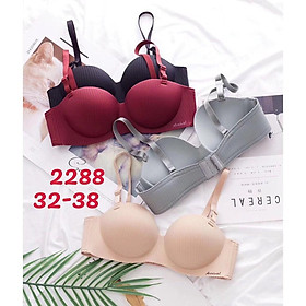 Áo Lót Su, Áo Lót Nữ Quả Ngang Ôm Đẩy Ngực Chống Tụt Tốt