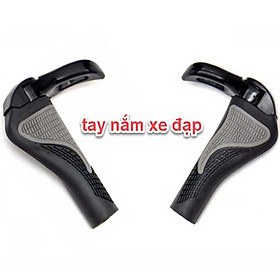 Bộ 2 Tay Nắm Sừng Trâu Xe Đạp Thể Thao Cao Cấp tặng Khóa xe đạp chống trộm 4 số đổi mã