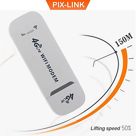 Bộ phát wifi từ sim 4G Pixlink USB Dcom, USB phát Wifi 4G LTE, usb modem phát wifi tốc độ cao, phủ sóng rộng, sử dụng dễ dàng - Hàng chính hãng / Hàng nhập khẩu