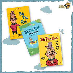 Combo 3 cuốn Ehon với chủ đề: "Bà Phí Quá đến đây!". Bao gồm: Bà Phí Quá, Bà Phí Quá đi theo sông, Bà Phí Quá - Hãy ăn với lòng biết ơn.