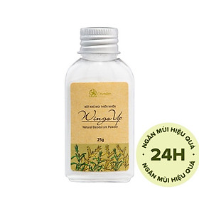 Bột Khử Mùi Wings-Up Khử Mùi Hôi Chân Hôi Nách Ngăn Tiết Mồ Hôi Hôi Khử Mùi Giày Không Mùi An Toàn Từ Thiên Nhiên Cỏ Mềm 25g