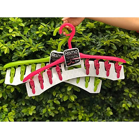 Mua Bộ 3 móc treo quần áo đa năng màu xanh (8 kẹp) - Hàng Nội Địa Nhật