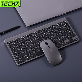 Bộ Bàn Phím Chuột không dây W201 mini nhỏ gọn cho máy tính , laptop hàng nhập khẩu - Màu Xám