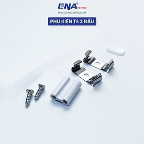 Mua Set phụ kiện kẹp giữ bóng đèn T5 liền máng 3 đầu  2 đầu nối