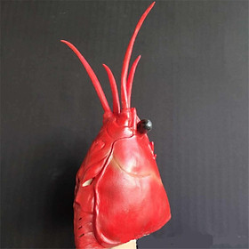 Halloween Party Lobster Face Headgear Sea Animal Fancy Full Face Cover Novelty for Theaters Parties Masquerade Holiday Fancy Parties