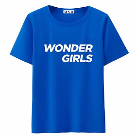 Áo thun nữ cổ tròn form rộng in chữ Wonder Girls thun cotton 4 chiều ( ANU021 )