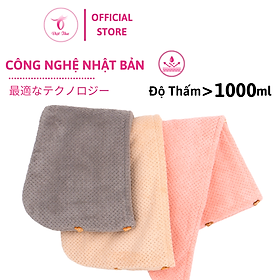 Mua Khăn ủ tóc nhanh khô VIỆT THƯ  khăn quấn tóc microfiber 2 lớp siêu dày  siêu mềm  siêu thấm  25x65cm  160gr – Hàng Chính Hãng