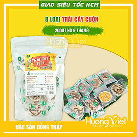 Mứt trái cây cuộn thập cẩm 8 vị hiệu Tư Bông, đặc sản Đồng Tháp