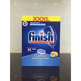 Viên rửa bát Finish Classic 100 viên hộp tặng túi zip 3 kẹo Senjaku Nhật