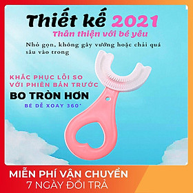 Bàn chải đánh răng cho bé, bàn chải trẻ em chữ U giúp bé vệ sinh răng miệng hiệu quả - phù hợp các bé từ 2-6 tuổi