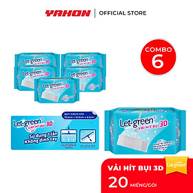 Mua Khăn Giấy Hít Bụi 3D LET-GREEN | Hít Sạch Bụi Mịn  Tóc  Lông Thú Cưng | 20 Miếng/Bao