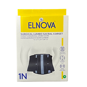 Đai Cố Định Thắt Lưng Cột Sống Elnova (Màu Đen)
