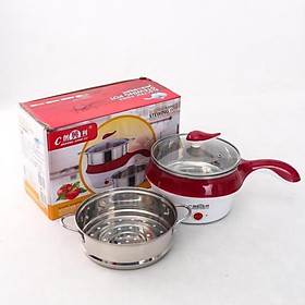 Mua Nồi Lẩu Mini  Ca Nấu Mì 2 Tầng Mini Tặng Kèm Vỉ Hấp Đa Năng  Chiên  Hấp  Lẩu  Rán Tiện Dụng