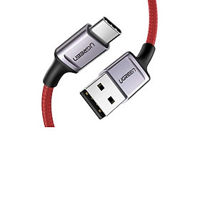 Cáp USB-A sang Type C sạc nhanh 1M màu Đỏ Ugreen 60184 - Hàng chính hãng