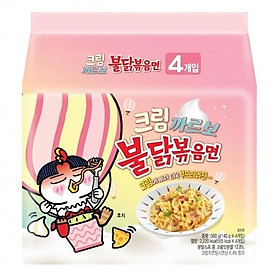 Mì xào Teppanyaki Hàn Quốc hương vị gà cay (gấp đôi sốt bơ trắng) - 560g