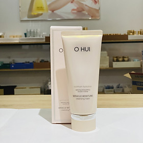 SỮA RỬA MẶT OHUI HỒNG MIRACLE MOISTURE CLEANSING FOAM 200ml