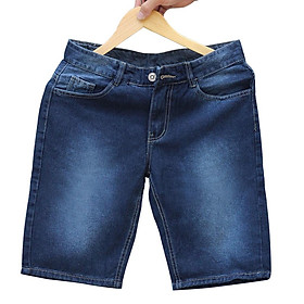 Quần Bò Ngắn Nam Short Jean Wash Bạc Không Nhăn Có Big Size