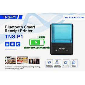 Mua  Pin trâu-sạc nhanh  Máy in nhiệt in hóa đơn TNS-P1 hỗ trợ tất cả điện thoại android  ios  máy tính..tặng 5 cuộn giấy in