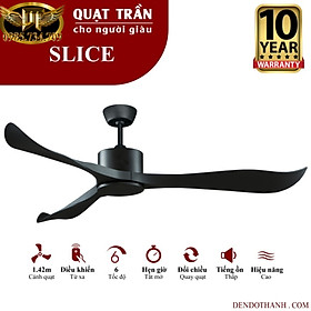 Mua Quạt trần MR VŨ slice quạt trần cho người giàu mẫu 3 cánh hiện đại đơn giản trần thấp tiết kiệm không gian QTD