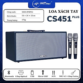 Loa ACNOS CS451Plus – Công Suất 250W, Bass 20cm, 2 loa Treble cho âm thanh trầm bổng Bluetooth 5.0 Bảo Hành 12 Tháng Hàng Chính Hãng