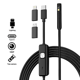 ROGTZ - Camera Nội Soi Công Nghiệp Camera Kép AN112 Chống Nước IP68 Tương Thích Android/IOS Cáp Mềm 1m Phụ Kiện Đa Dạng Độ Phân Giải 1080P | Góc Nhìn 70° - Hàng Chính Hãng