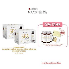 Combo 2 Hộp Collagen nước căng bóng da ngừa lão hóa Nucos Spa 10000 2 Hộp