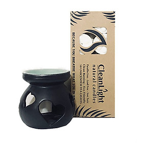 Mua Combo Đế Đốt Tinh Dầu Hình Tim Tròn Kèm 10 viên Nến Cháy 4 - 5h
