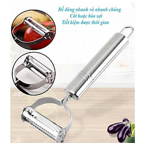 Mua Nạo Rau Củ Quả 2IN1 Bằng Inox Lưỡi Dao Sắc Nét