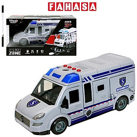 Đồ Chơi Lắp Ráp DIY Xe Van Cảnh Sát Có Đèn Và Âm Thanh - Vecto VT8088D